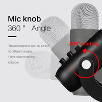 HKM-413779 Professional Condenser Microphone for Live Broadcast and Recording with Heart-Shaped Pickup Pattern