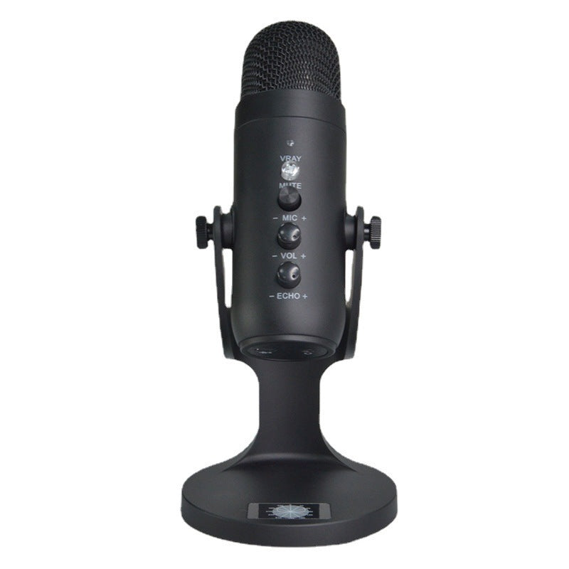 HKM-413779 Professional Condenser Microphone for Live Broadcast and Recording with Heart-Shaped Pickup Pattern