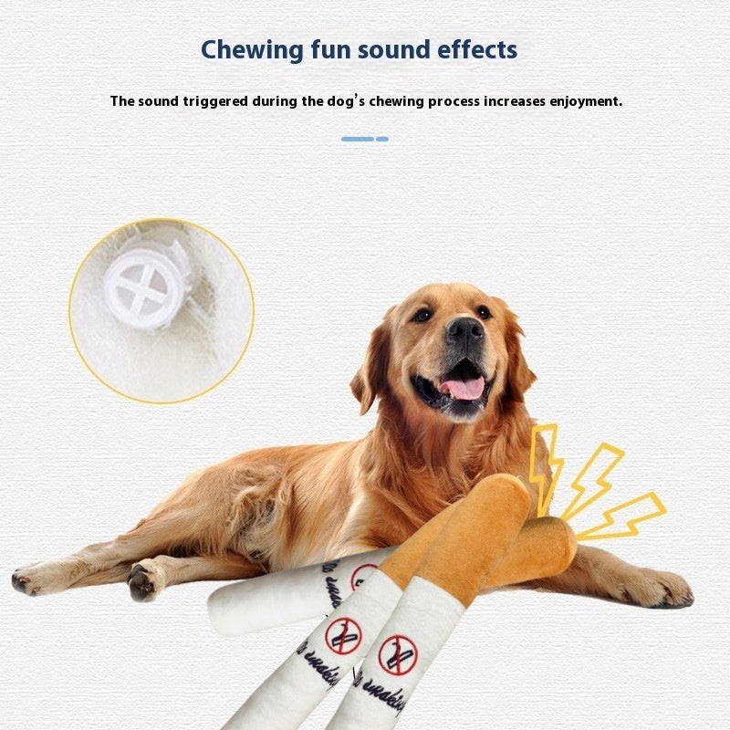 HKM-4139197 Plush Cigarette Toy for Cats and Dogs - Fun Interactive Pet Accessory