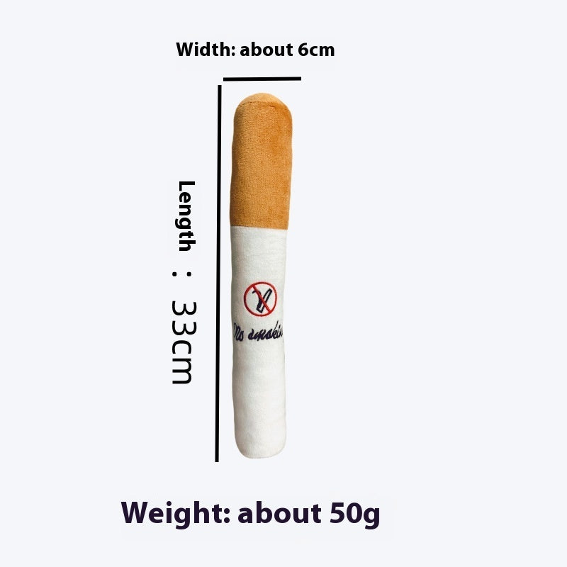 HKM-4139197 Plush Cigarette Toy for Cats and Dogs - Fun Interactive Pet Accessory