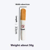 HKM-4139197 Plush Cigarette Toy for Cats and Dogs - Fun Interactive Pet Accessory