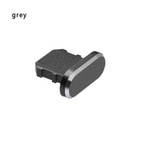 HKM-413971 Aluminum Alloy Mobile Phone Charging Port Dust Plug for iPhone and Note Models - Various Colors Available