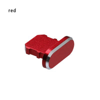 HKM-413971 Aluminum Alloy Mobile Phone Charging Port Dust Plug for iPhone and Note Models - Various Colors Available