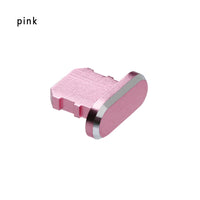 HKM-413971 Aluminum Alloy Mobile Phone Charging Port Dust Plug for iPhone and Note Models - Various Colors Available