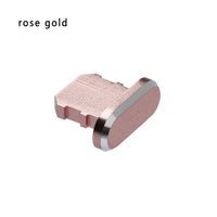 HKM-413971 Aluminum Alloy Mobile Phone Charging Port Dust Plug for iPhone and Note Models - Various Colors Available