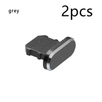 HKM-413971 Aluminum Alloy Mobile Phone Charging Port Dust Plug for iPhone and Note Models - Various Colors Available
