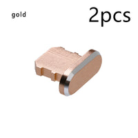 HKM-413971 Aluminum Alloy Mobile Phone Charging Port Dust Plug for iPhone and Note Models - Various Colors Available