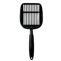 HKM-4140989 Large Cat Litter Scoop with Oblique and Cat Face Holes - Plastic Handle Cleaning Tool