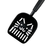 HKM-4140989 Large Cat Litter Scoop with Oblique and Cat Face Holes - Plastic Handle Cleaning Tool