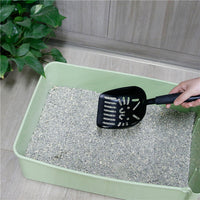 HKM-4140989 Large Cat Litter Scoop with Oblique and Cat Face Holes - Plastic Handle Cleaning Tool