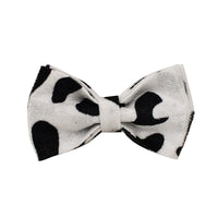 HKM-4141501 Cows Print Dog Collar Bow and Vest Set with Leash and Waste Bag