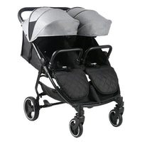 HKM-4142419 side-by-side twin stroller back view