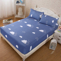HKM-414419 Non-Slip Double Single Sheet with Floral Pattern - Available in Multiple Sizes