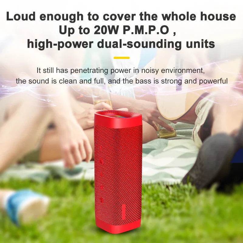 HKM-414419 Portable Waterproof Mini Bluetooth Speaker – Wireless and Compact Design for Outdoor Use