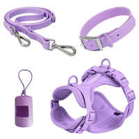 HKM-4144573 Double Layer Pet Chest Strap Set with PVC Traction Rope - Multiple Color Options Available
