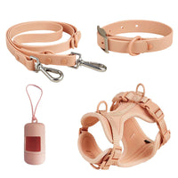 HKM-4144573 Double Layer Pet Chest Strap Set with PVC Traction Rope - Multiple Color Options Available