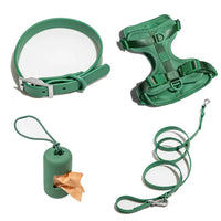 HKM-4144573 Double Layer Pet Chest Strap Set with PVC Traction Rope - Multiple Color Options Available