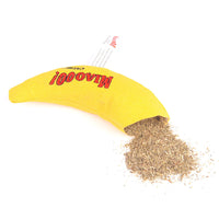 HKM-4144957 Catnip-Filled Banana Plush Toy for Fun and Playful Cats