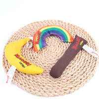 HKM-4144957 Catnip-Filled Banana Plush Toy for Fun and Playful Cats