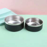 HKM-4145469 Stainless Steel Dog Bowl - Double-Sided 32oz and 64oz Options