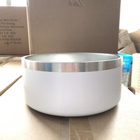 HKM-4145469 Stainless Steel Dog Bowl - Double-Sided 32oz and 64oz Options