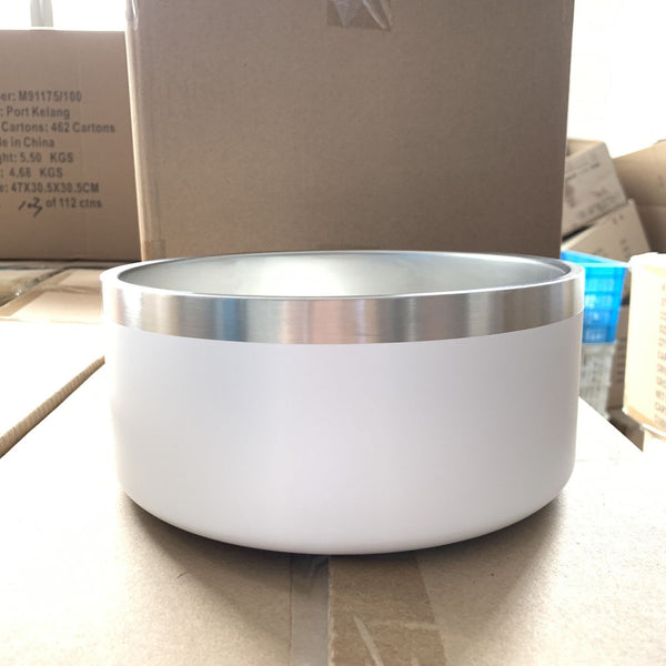 HKM-4145469 Stainless Steel Dog Bowl - Double-Sided 32oz and 64oz Options