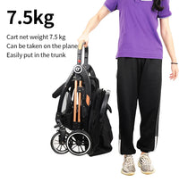 HKM-414611 Luxury Convertible High Landscape 3-in-1 Baby Stroller with Auto Folding Features