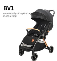 HKM-414611 Luxury Convertible High Landscape 3-in-1 Baby Stroller with Auto Folding Features