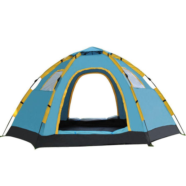 HKM-414611 Spacious Quick Setup Tent for 5-8 People with Lazy QuickSix Angle Design
