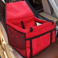 HKM-4147517 Waterproof Dog and Cat Car Seat Carrier for Small to Medium Pets with Adjustable Straps and Storage Pockets