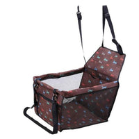HKM-4147517 Waterproof Dog and Cat Car Seat Carrier for Small to Medium Pets with Adjustable Straps and Storage Pockets