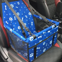 HKM-4147517 Waterproof Dog and Cat Car Seat Carrier for Small to Medium Pets with Adjustable Straps and Storage Pockets
