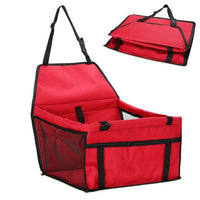 HKM-4147517 Waterproof Dog and Cat Car Seat Carrier for Small to Medium Pets with Adjustable Straps and Storage Pockets