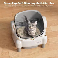 HKM-414867 Self-Cleaning Automatic Cat Litter Box with Large Capacity and Odor Control