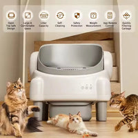 HKM-414867 Self-Cleaning Automatic Cat Litter Box with Large Capacity and Odor Control