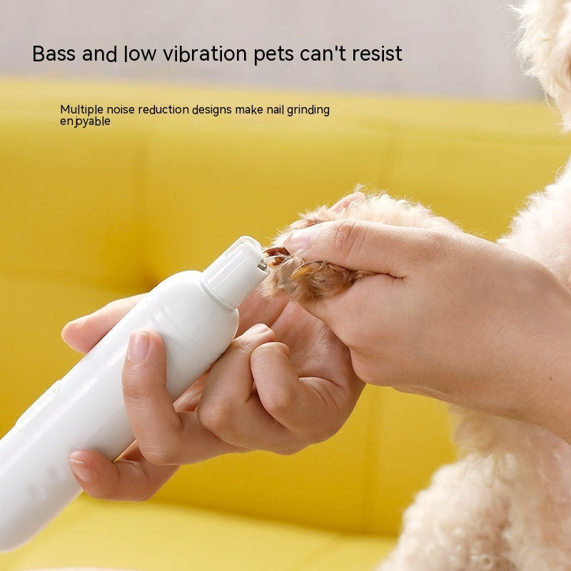 HKM-4149053 Electric Pet Nail Clipper Tool for Dogs and Cats, Rechargeable, ABS, Two Colors Available