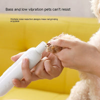 HKM-4149053 Electric Pet Nail Clipper Tool for Dogs and Cats, Rechargeable, ABS, Two Colors Available