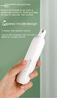 HKM-4149053 Electric Pet Nail Clipper Tool for Dogs and Cats, Rechargeable, ABS, Two Colors Available