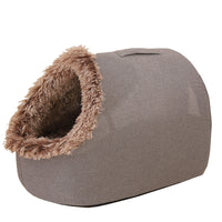 HKM-4149309 Thickened Insulated Enclosed Cat Bed in Various Colors and Sizes
