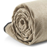 HKM-414931 Foldable Waterproof Travel Picnic Blanket Mat - Custom Linen Canvas Design