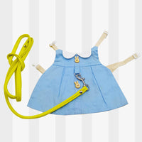 HKM-4149437 Lop-Eared Rabbit Outfit with Tow Rope - Cotton Bunny Clothes for All Sizes