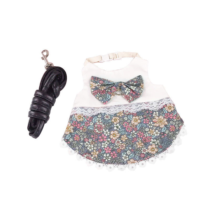 HKM-4149437 Lop-Eared Rabbit Outfit with Tow Rope - Cotton Bunny Clothes for All Sizes