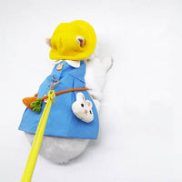HKM-4149437 Lop-Eared Rabbit Outfit with Tow Rope - Cotton Bunny Clothes for All Sizes