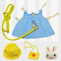 HKM-4149437 Lop-Eared Rabbit Outfit with Tow Rope - Cotton Bunny Clothes for All Sizes