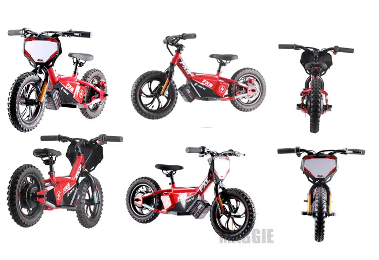 HKM-414995 Electric Balance Bike for Kids, 12 Inch, 36V 2.5AH, Suitable for Ages 3-8, Aluminum Frame, Disc Brake, 2 Speed Options