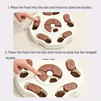 HKM-4151229 Interactive Slow Pet Feeding Bowl for Dogs and Cats - Non-Electric Training Game for Intelligence and Good Habits