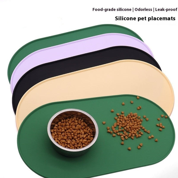 HKM-4152893 Silicone Waterproof Cat Meal Feeding Placemat in Multiple Colors and Sizes