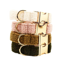 HKM-415443 Three-Piece Set: Fabric Dog Collar with Leash and Bow Accessories