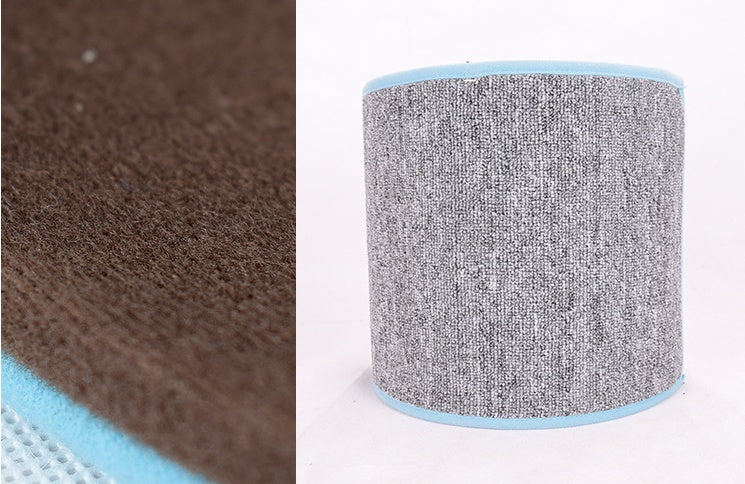 HKM-4156093 Plush Carpet Cat Scratch Board in Grey and Brown