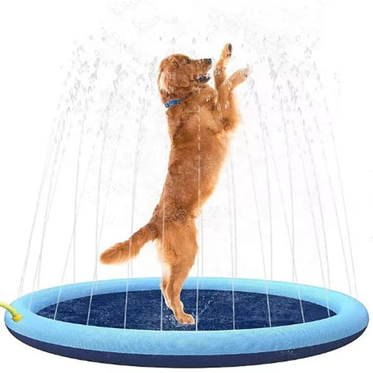 HKM-415635 Outdoor Dog Splash Pad - Anti-Slip Swimming Mat for Summer Fun
